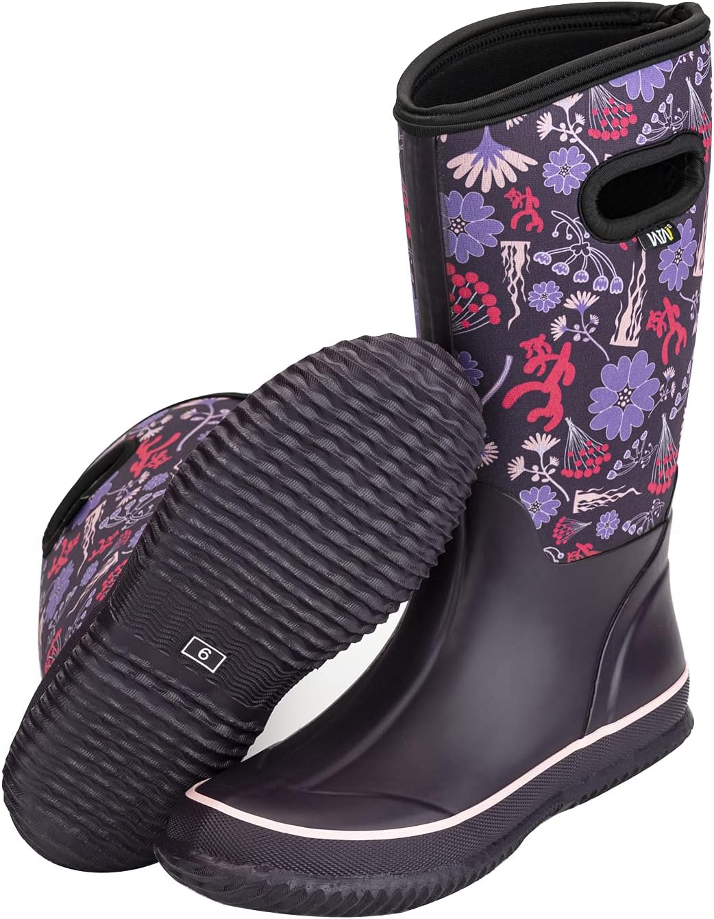 WTW Mid Calf Rain Boots for Women - Waterproof and Insulated