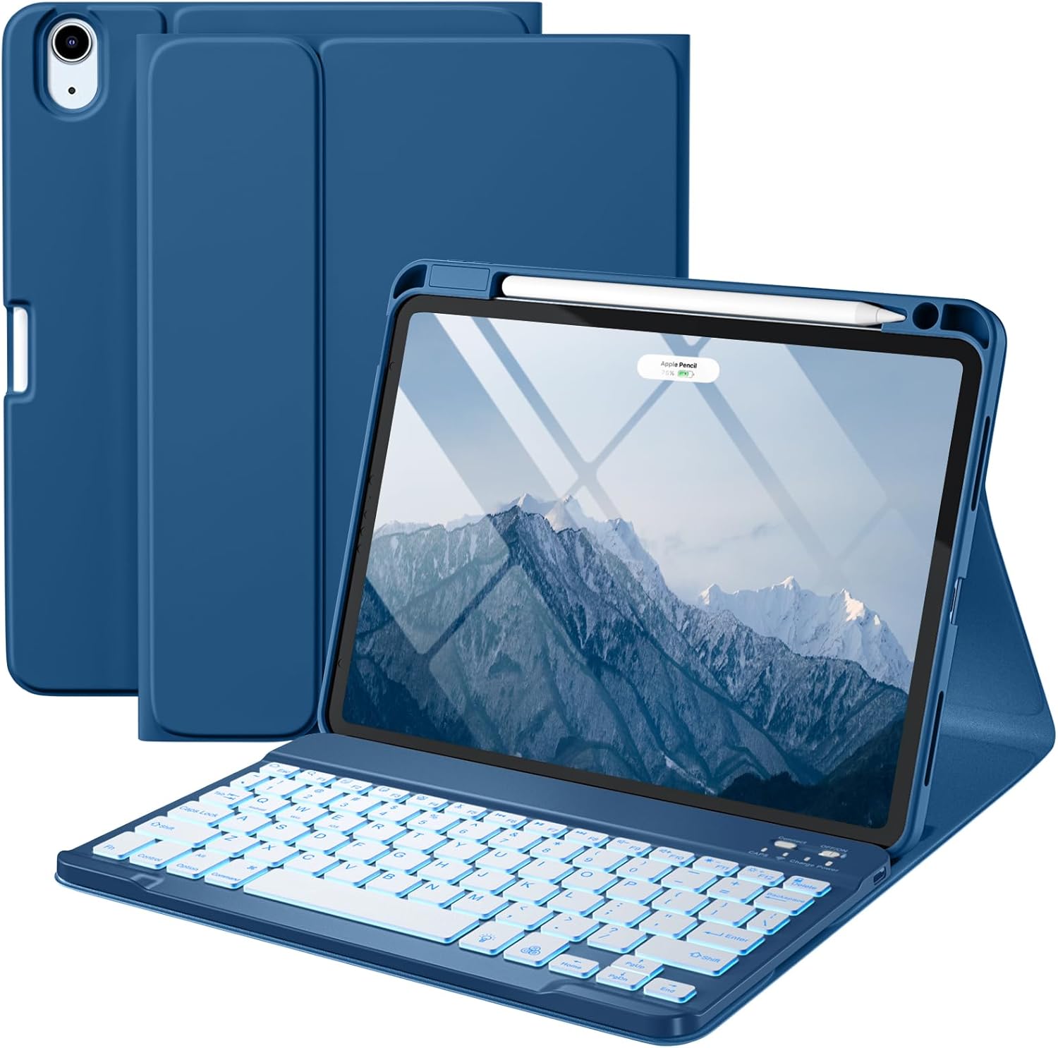 Harvopu iPad Air 11-inch Case with Backlit Detachable Keyboard