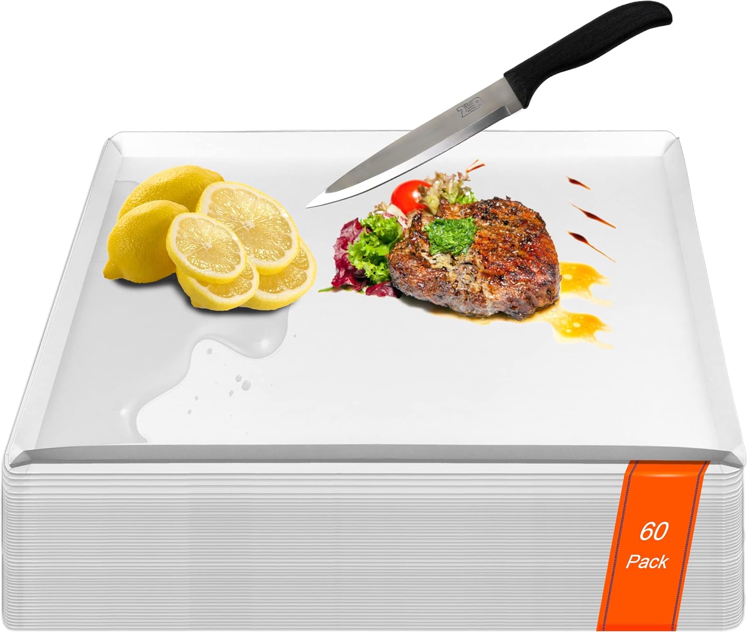 ZVP Disposable Cutting Boards 60 Count for Easy Cleanup