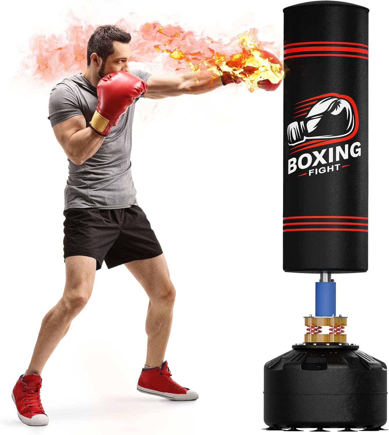 Heavy-Duty Freestanding Boxing Bag: Elevens Strength!