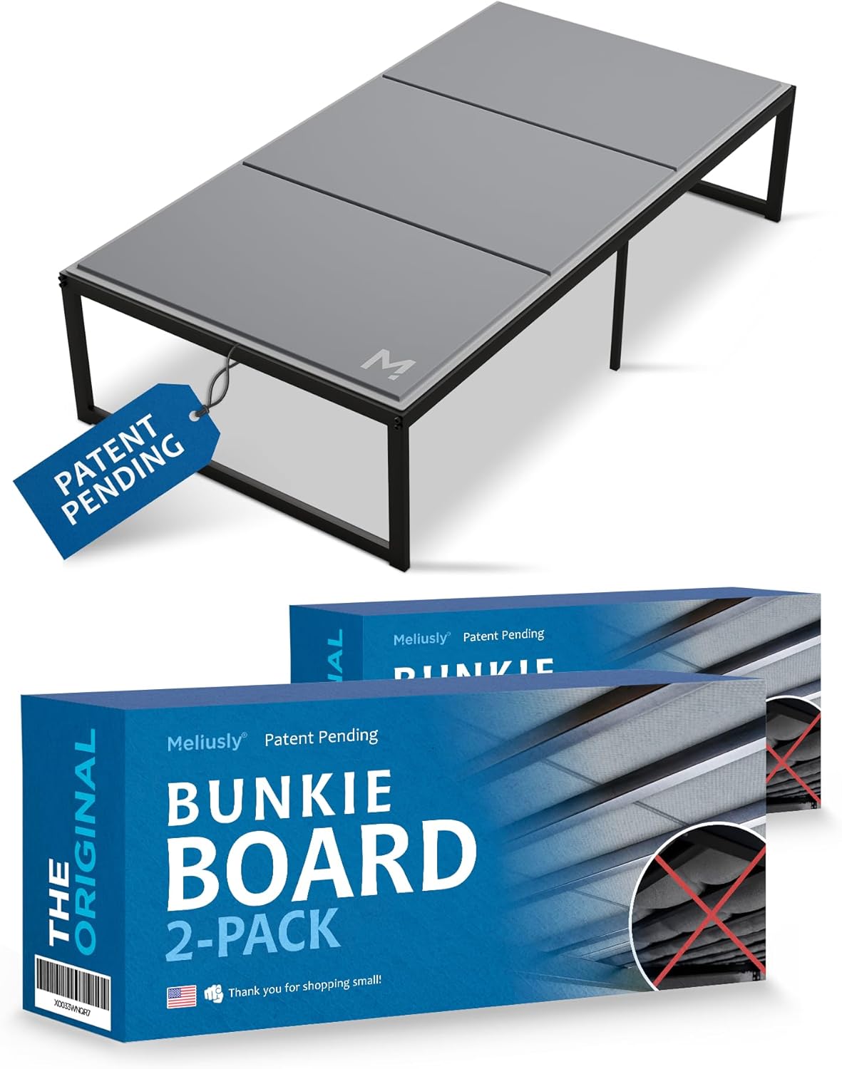 Meliusly Premium 10mm Bunkie Board Twin 2-Pack for Comfort