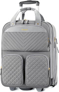 Underseat Carry On Luggage with Wheels L - Grey, Airline Approved