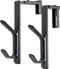 Officemate Double Coat Hooks for Cubicle Panels - Adjustable 2 Pack