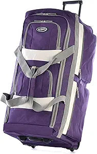 Olympia U.S.A. 8 Pocket Rolling Duffel Bag for Travel