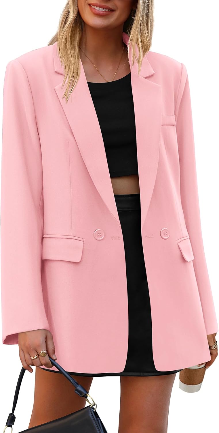 PRETTYGARDEN Fall Blazers for Women Business Casual Work Wear