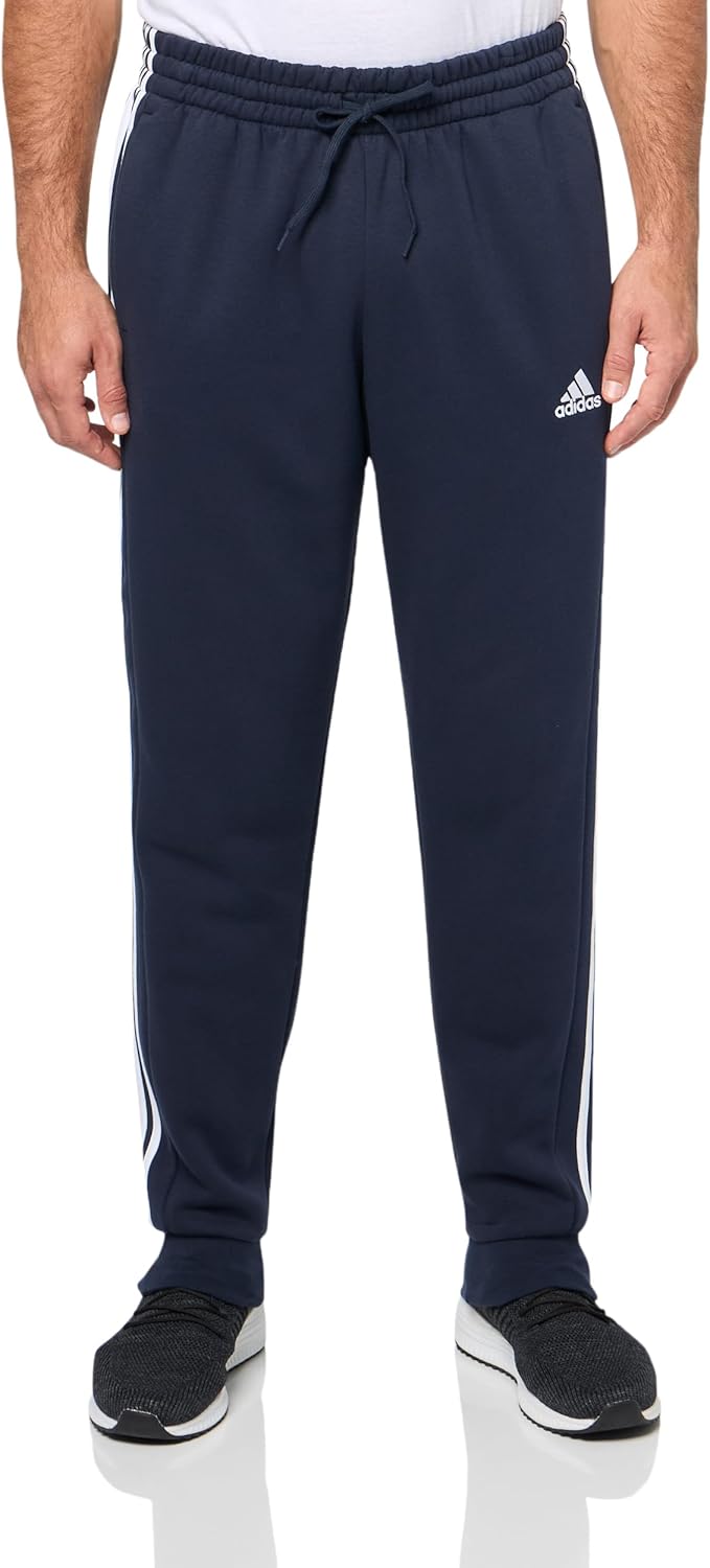 adidas Men's Essentials 3-Stripes Fleece Tapered Cuff Pants Review