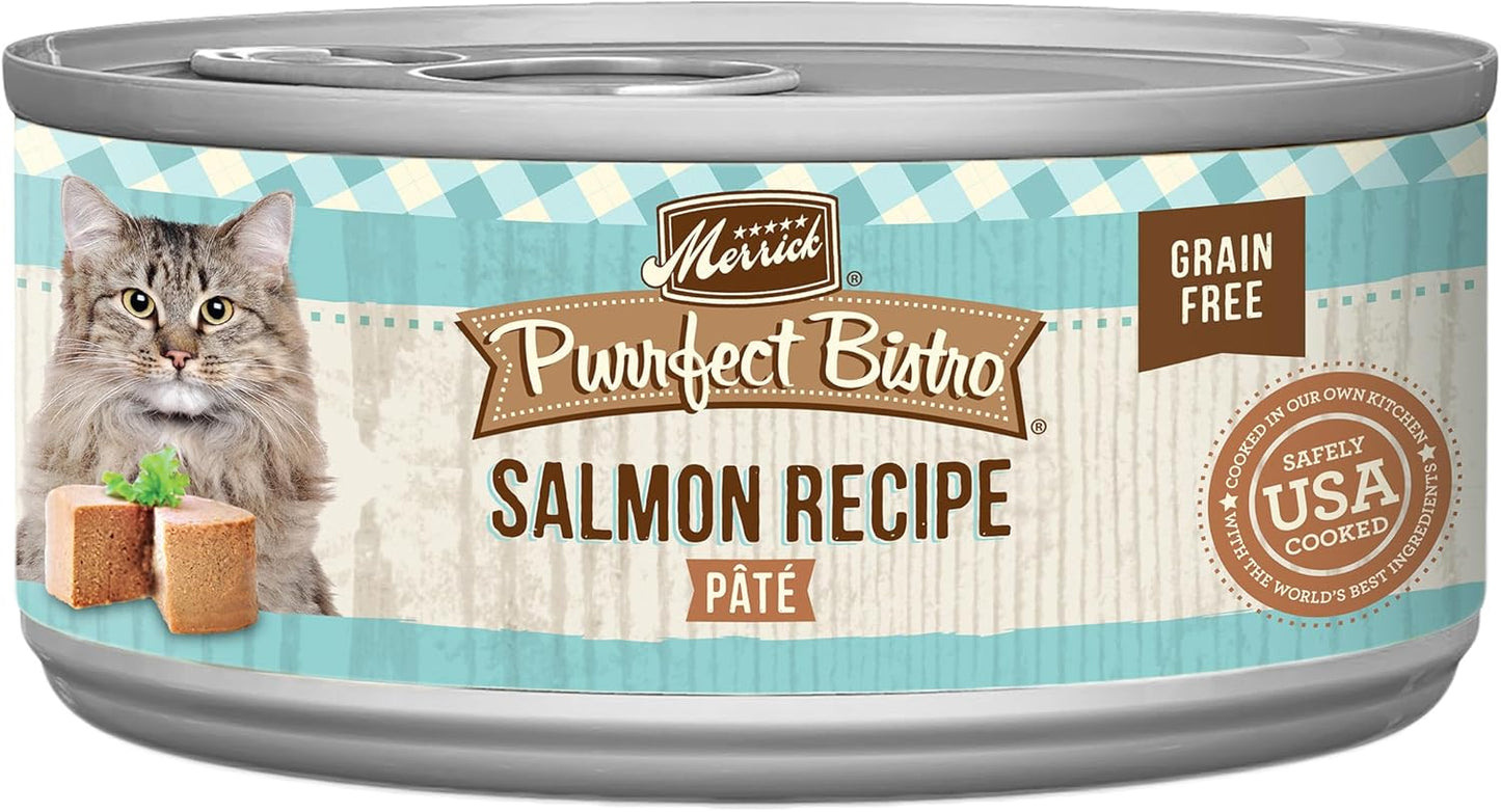 Merrick Purrfect Bistro Grain Free Salmon Recipe Wet Cat Food