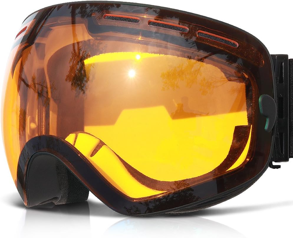 COPOZZ OTG Ski Goggles - Clear Vision & UV Protection