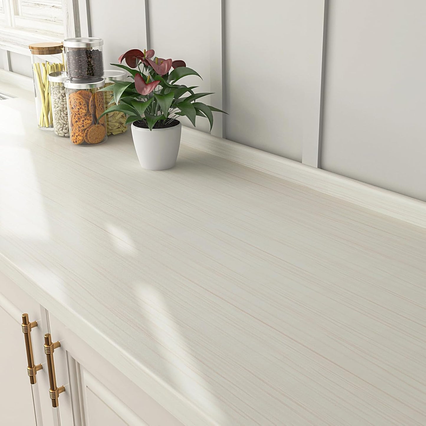 Peel and Stick Wood Contact Paper for Cabinets and Countertops