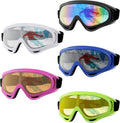 5 Pack Ski Goggles for Men Women Kids - Versatile UV Protection Set