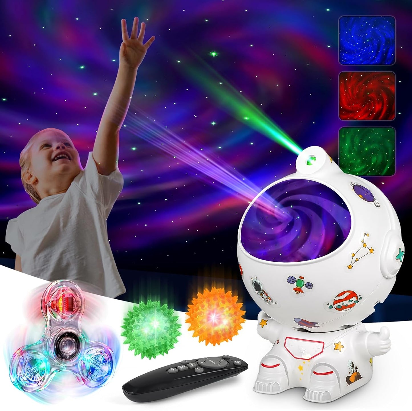 Galaxy Projector Set: Remote Control Starlight Fun