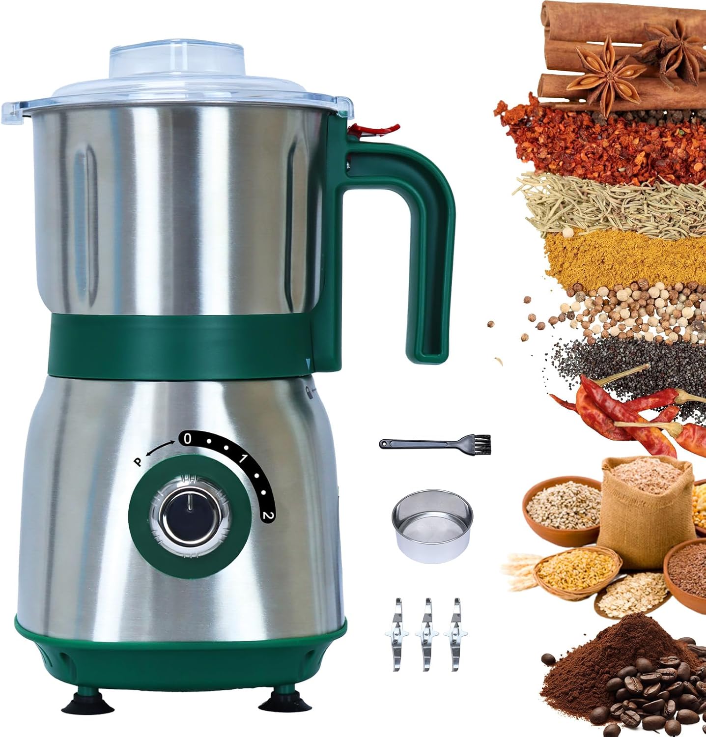 Versatile Kitchen Grinder for Spices, Nuts, and Coffee Grinding