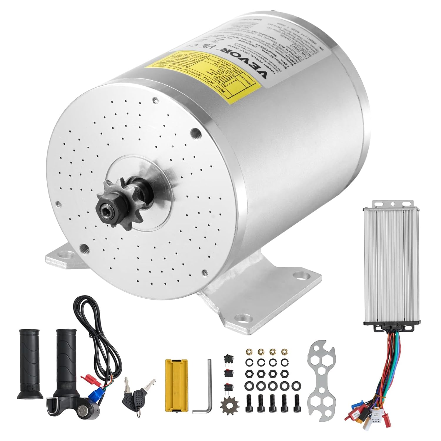 VEVOR 2000W Electric Brushless DC Motor Kit for DIY Projects