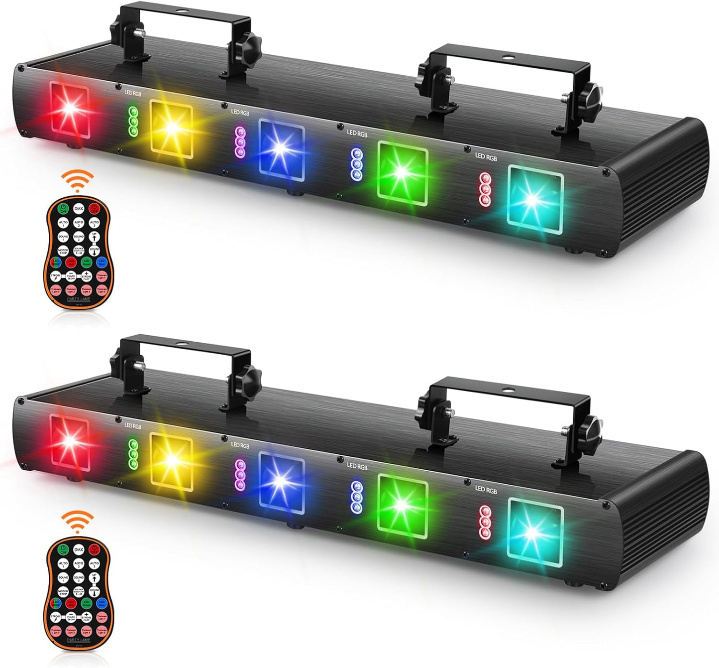 Dynamic Sound Activated DJ Laser Lights x2