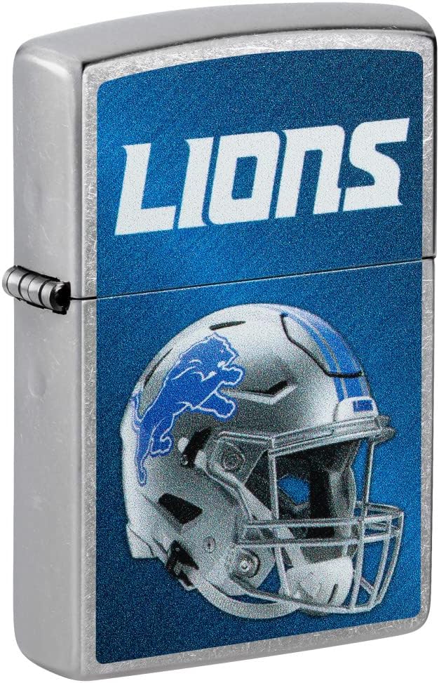 Zippo NFL Helmet Street Chrome Pocket Lighter - Windproof Design