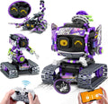 Robot Building Toy with LED Eyes & Sound - 3-in-1 STEM RC Kit