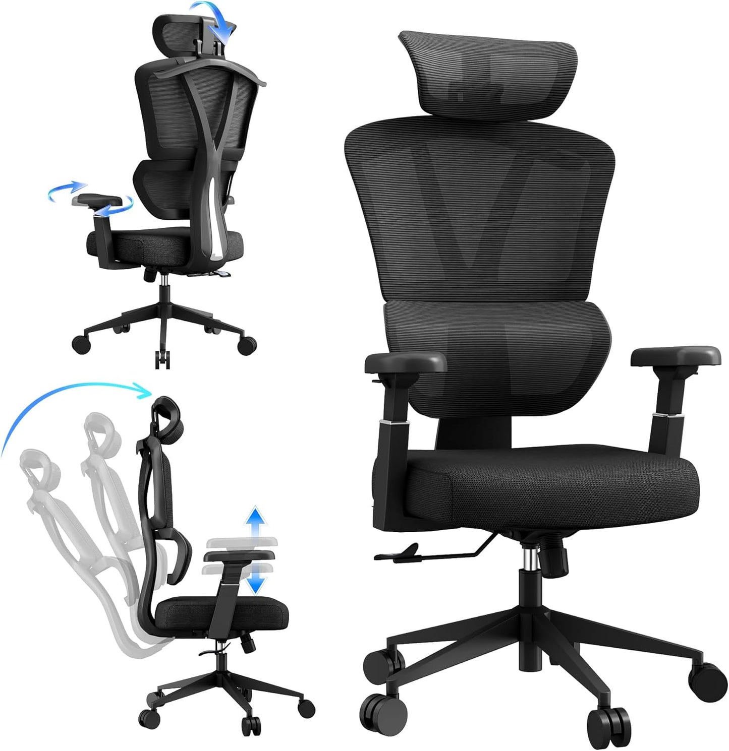 Ultimate Comfort 3D Armrest Office Chair - BIKIGIRL
