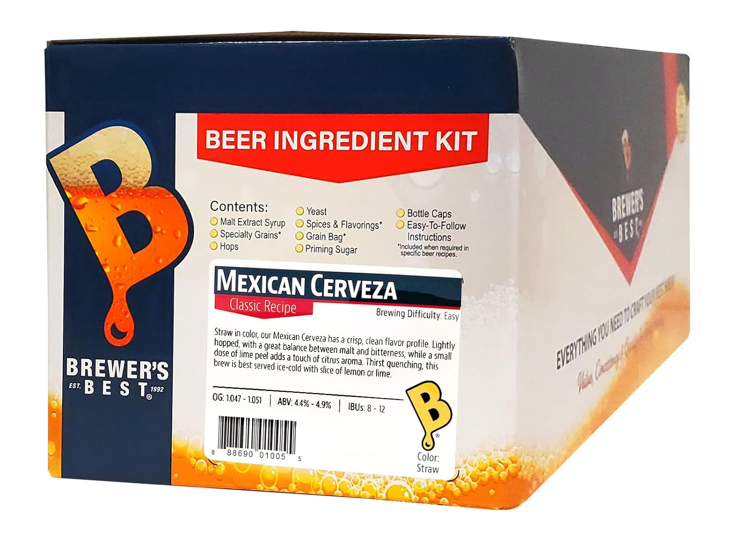 Brewer's Best Home Brew Beer Ingredient Kit for Mexican Cerveza