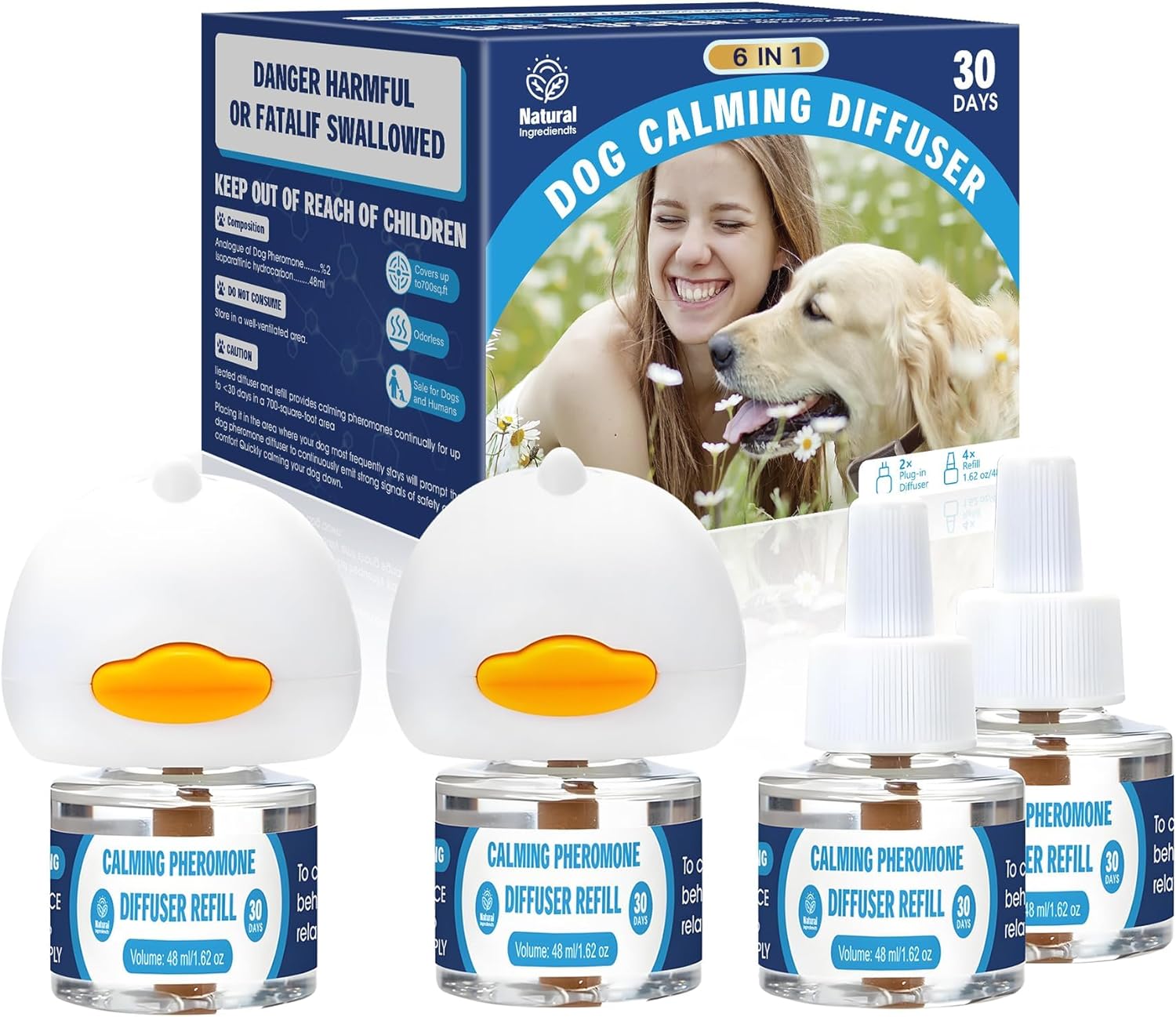 Dog Calming Pheromones Diffuser Kit for Stress Relief and Comfort