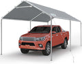 10x20 ft Heavy Duty Carport Canopy - Reinforced Galvanized Shelter