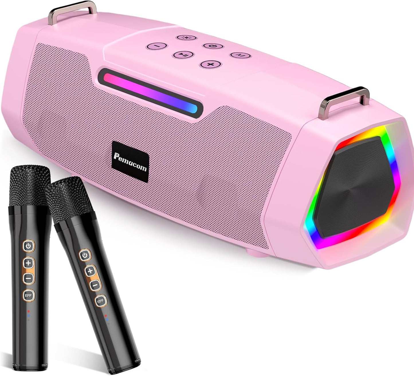 Portable Karaoke Machine with Dual Mics - Party Anywhere! 
