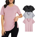V Neck T Shirt for Women Plus Size 3 Pack - Comfortable Daily Tees