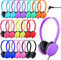 Bulk Classroom Headphones for Students Kids School 20 Pack - 10 Mixed