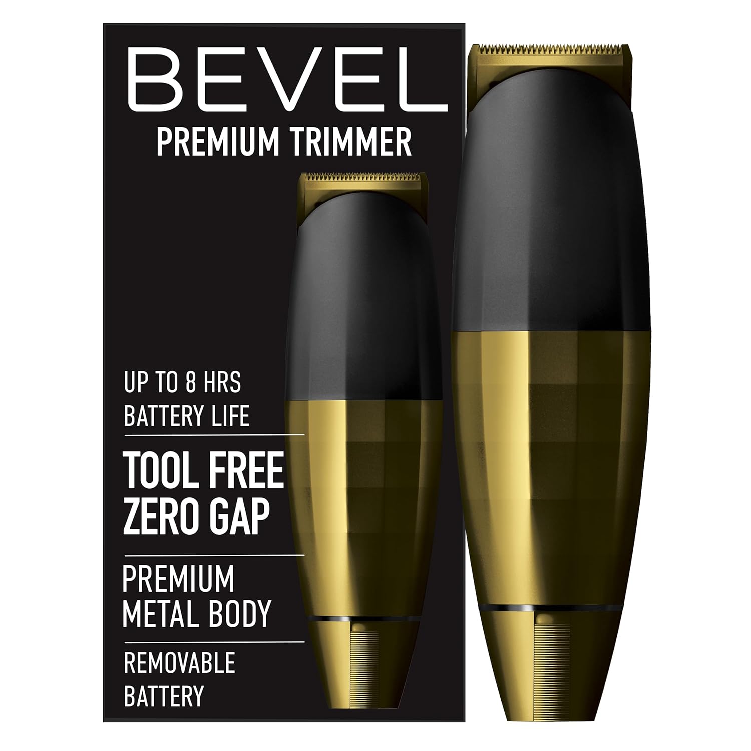 Bevel Beard Trimmer for Men - Gold Edition Cordless Trimmer