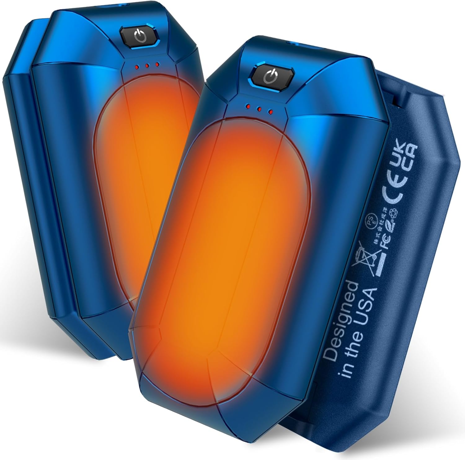 Portable Rechargeable Hand Warmers - 20Hrs Heat, Pain Relief, Gifts - 2 Pack