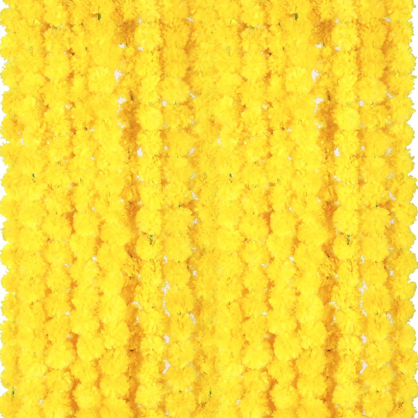Giegxin 15 Pack Marigold Garland for Diwali and Wedding Decor