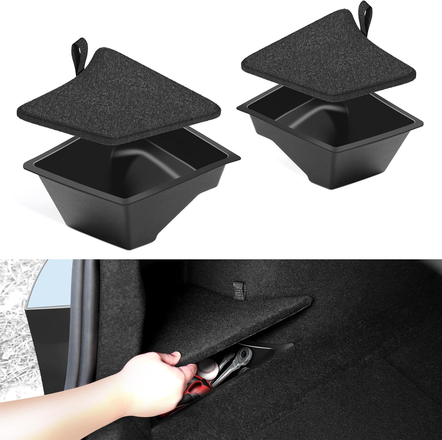 Trunk Organizer for 2024 2025 Tesla Model 3 Highland Accessories