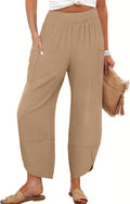 Womens Wide Leg Palazzo Capri Pants - Lightweight Summer Comfort Shoes