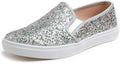 Women's Slip-On Sneaker Loafers - Casual Flat Comfort