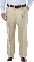 Haggar Premium No Iron Khaki Classic Fit Pleat Front - Versatile Wear