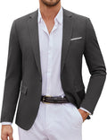 Mens Casual Blazer One Button Sport Coat - Lightweight, Versatile