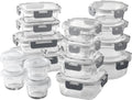 COOK WITH COLOR 32-Pc. Borosilicate Glass Food Container Set - Meal