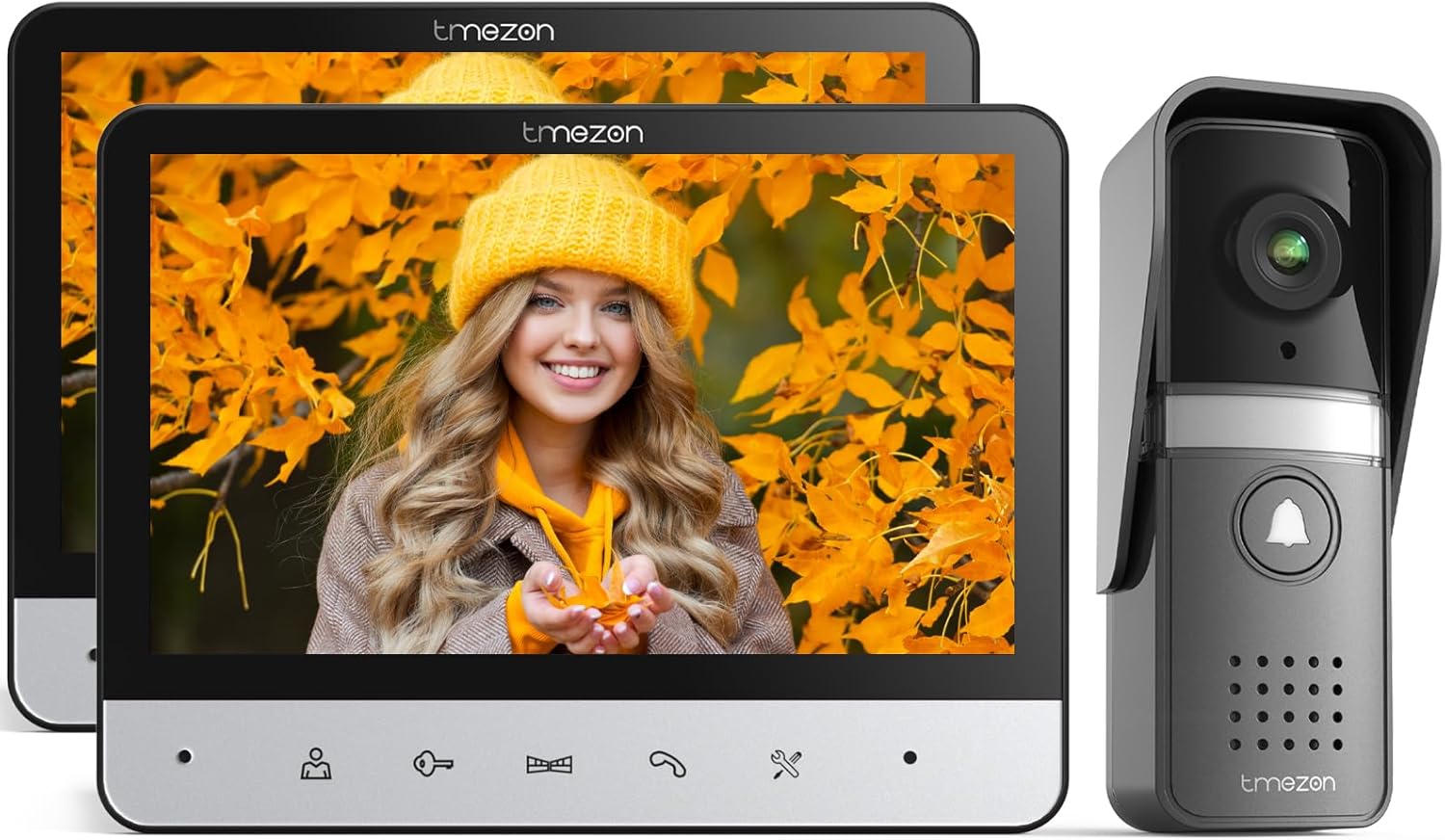 TMEZON 7 Video Intercom: Remote Unlock & Night Vision