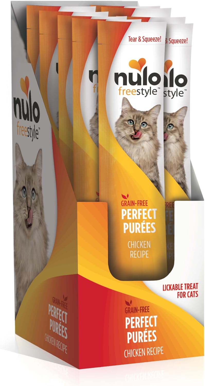 Nulo Freestyle Grain-Free Perfect Purees Cat Treats for Hydration