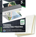 5 Mil Laminating Sheets 300 Packs - Clear 9 x 11.5 in Thermal Pouches