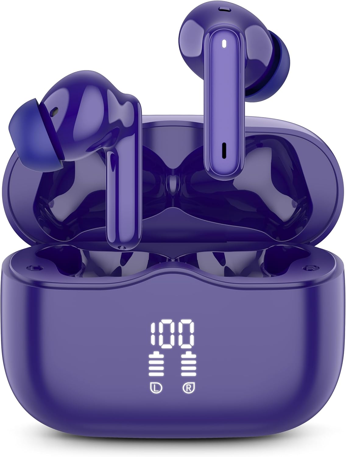 36H Playtime Wireless Earbuds, Noise Canceling, IP7 Waterproof, Blue