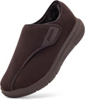 FitVille Wide Winter Slippers for Men - Comfortable Slip-ons