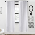 PANELSBURG Room Divider Curtains for Room Separation - 78 in White