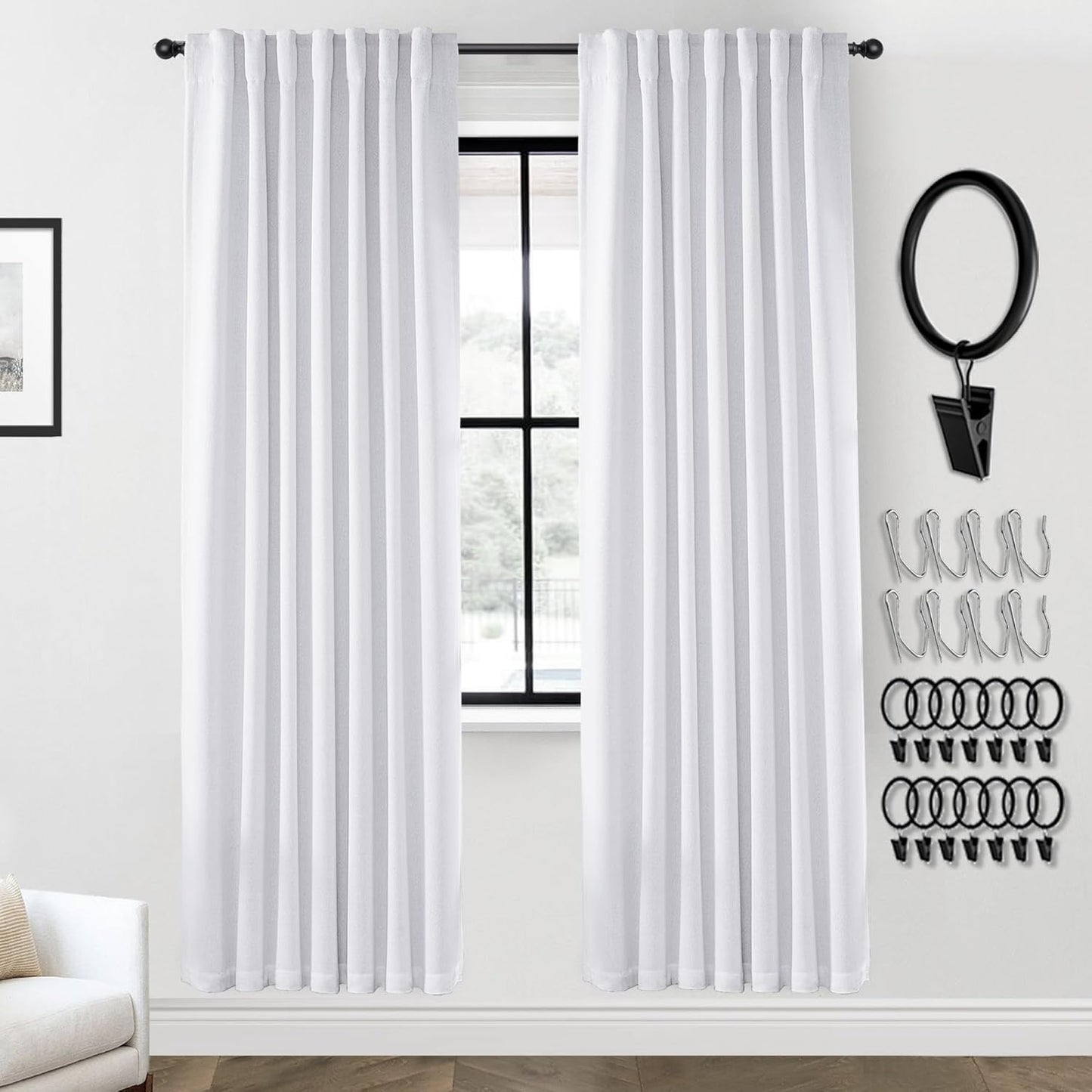 PANELSBURG Room Divider Curtains for Soundproofing and Style