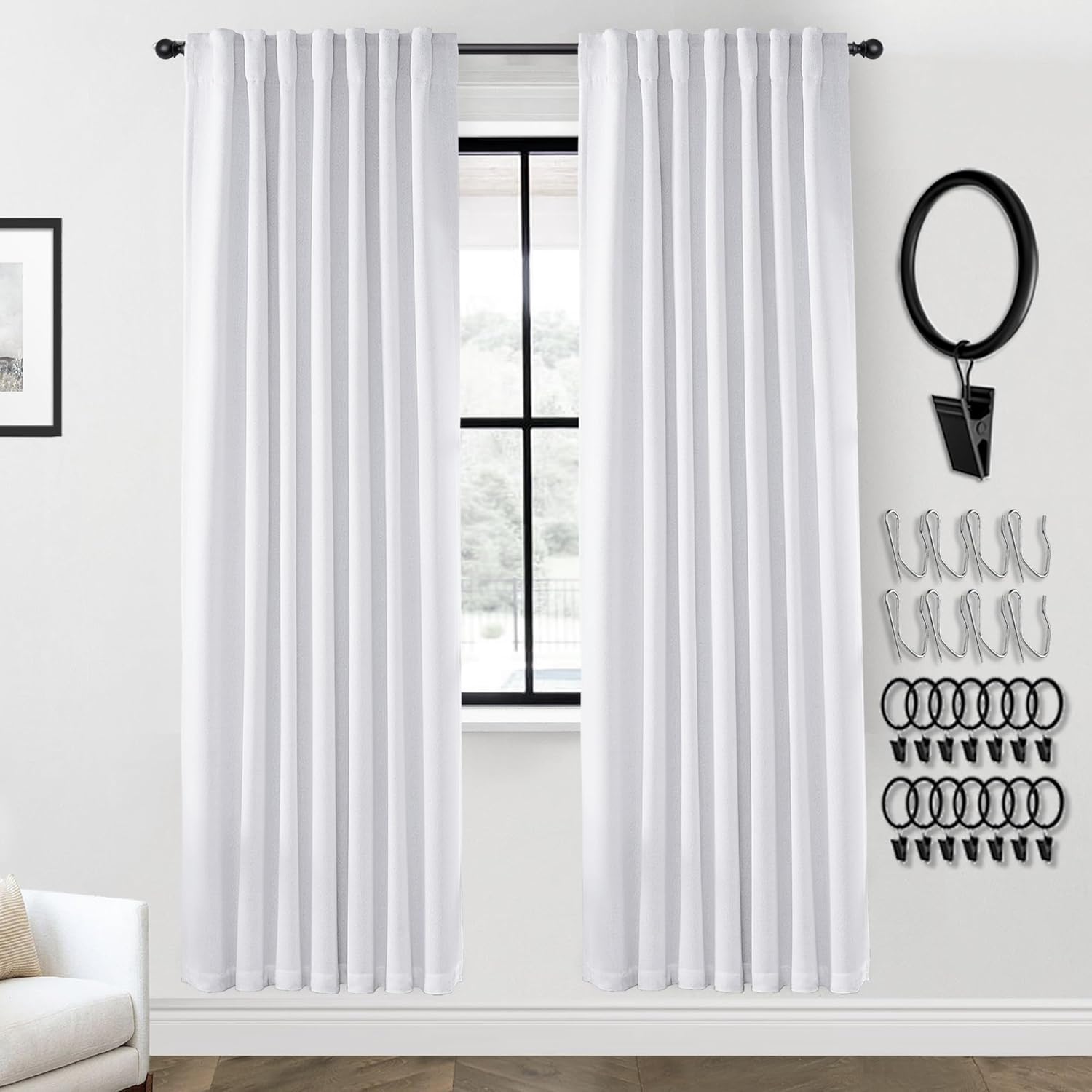 PANELSBURG Room Divider Curtains for Soundproofing and Style
