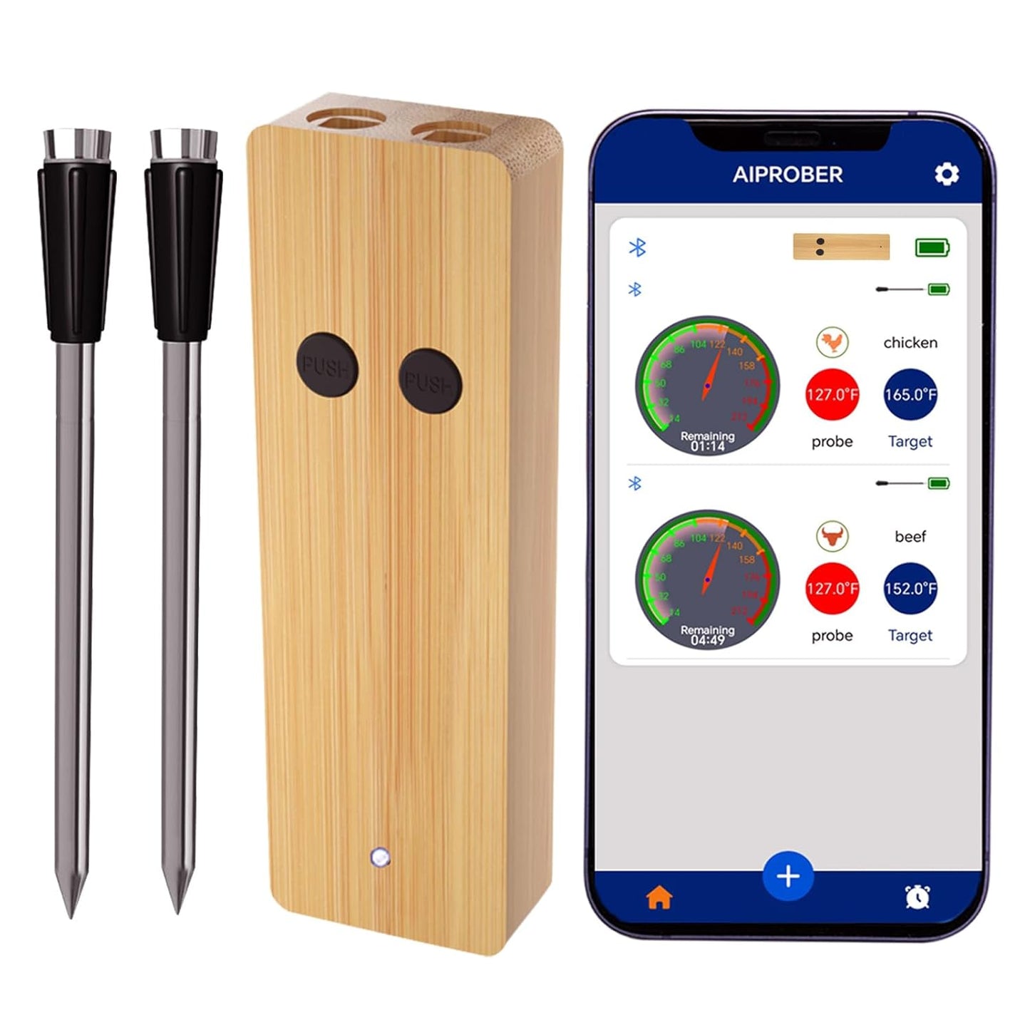 800FT Wireless BBQ Thermometer - Perfect Grilling & Smoking