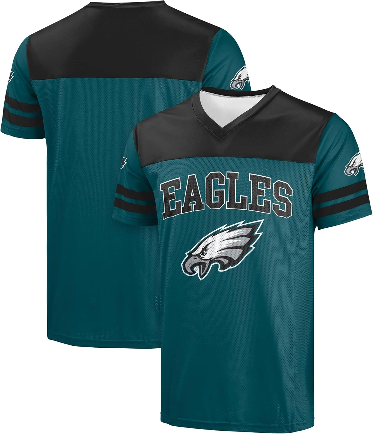NFL Men's Officially Licensed Philadelphia Eagles V-Neck Jersey