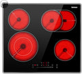 Karinear 4 Burners Electric Cooktop 24 in - Built-in Ceramic Cooktop