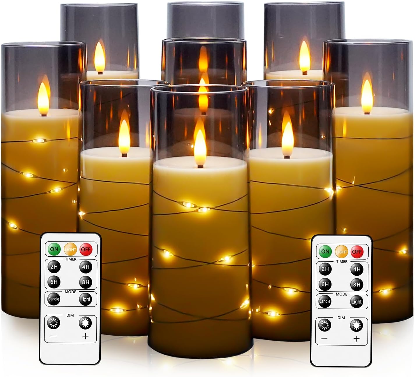 Flameless LED Candles with Timer for Romantic Ambiance