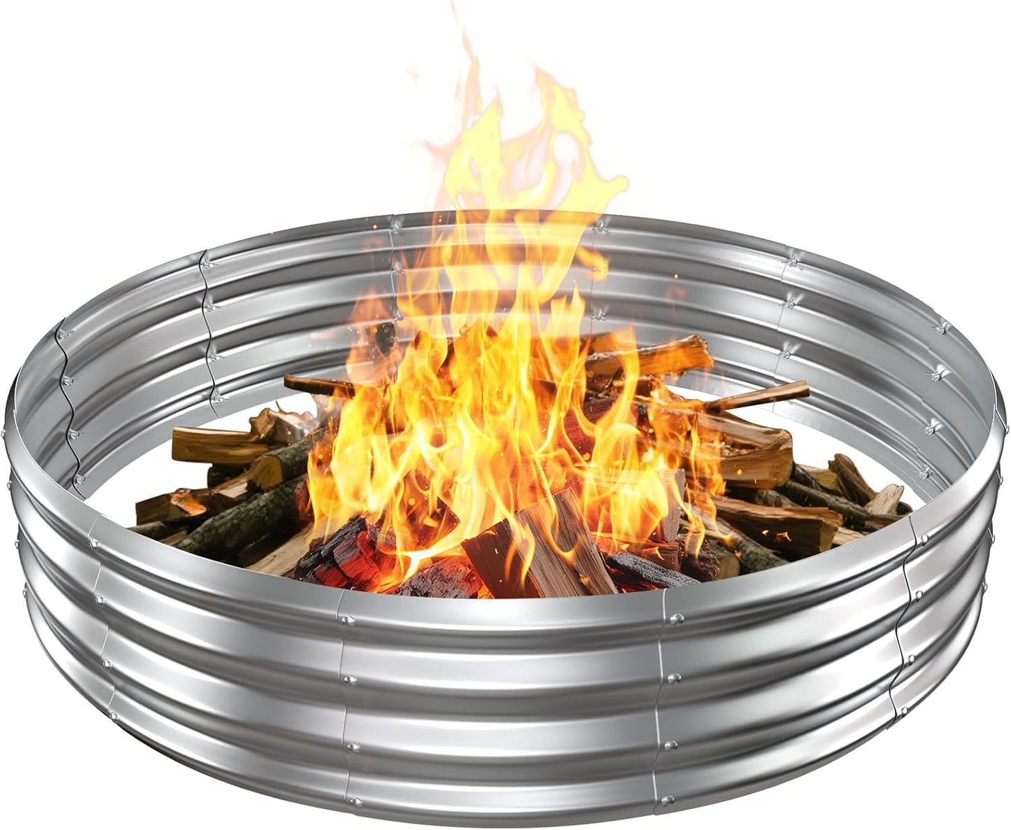 Metal Fire Pit Ring for Outdoor Gatherings - 5 FT Diameter