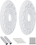 Molded PU Ceiling Medallion 16in for Light Fixtures and Fans - Easy
